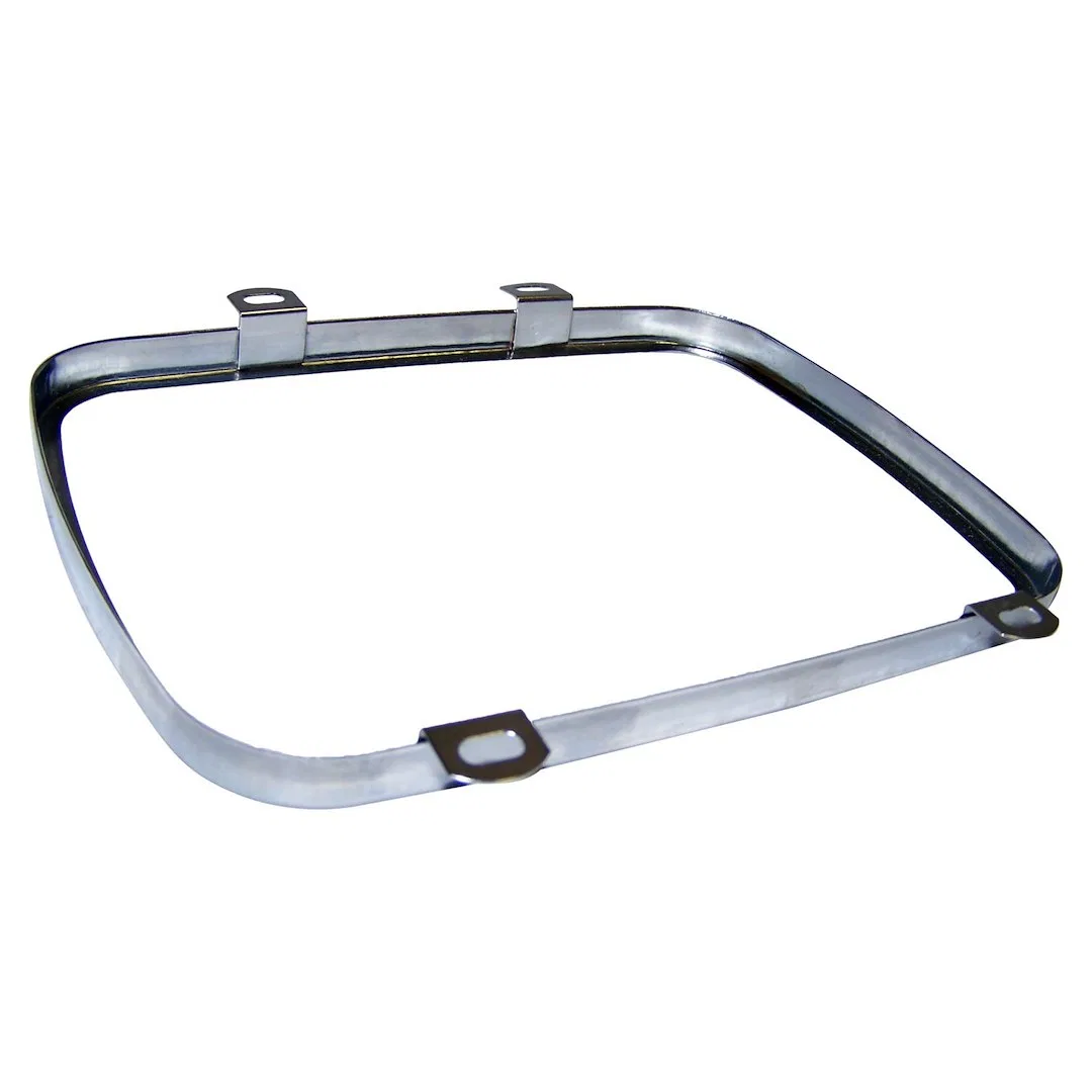 56001260 – CROWN AUTO Headlight Trim, Chrome Metal Single Use With H6054 OEM Replacement